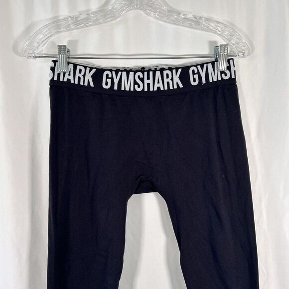 Gymshark Leggings Women's Small Black Pull On Mid Rise Elastic Waist - Picture 2 of 9